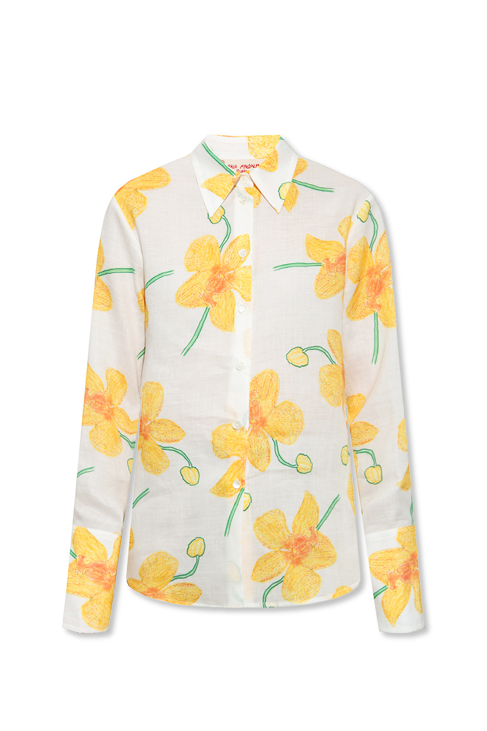 White Floral shirt Marni - SchaferandweinerShops Botswana - Marni WOMEN TOPS  T-SHIRTS